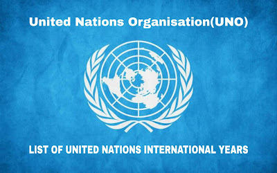 LIST OF UNITED NATIONS INTERNATIONAL YEARS