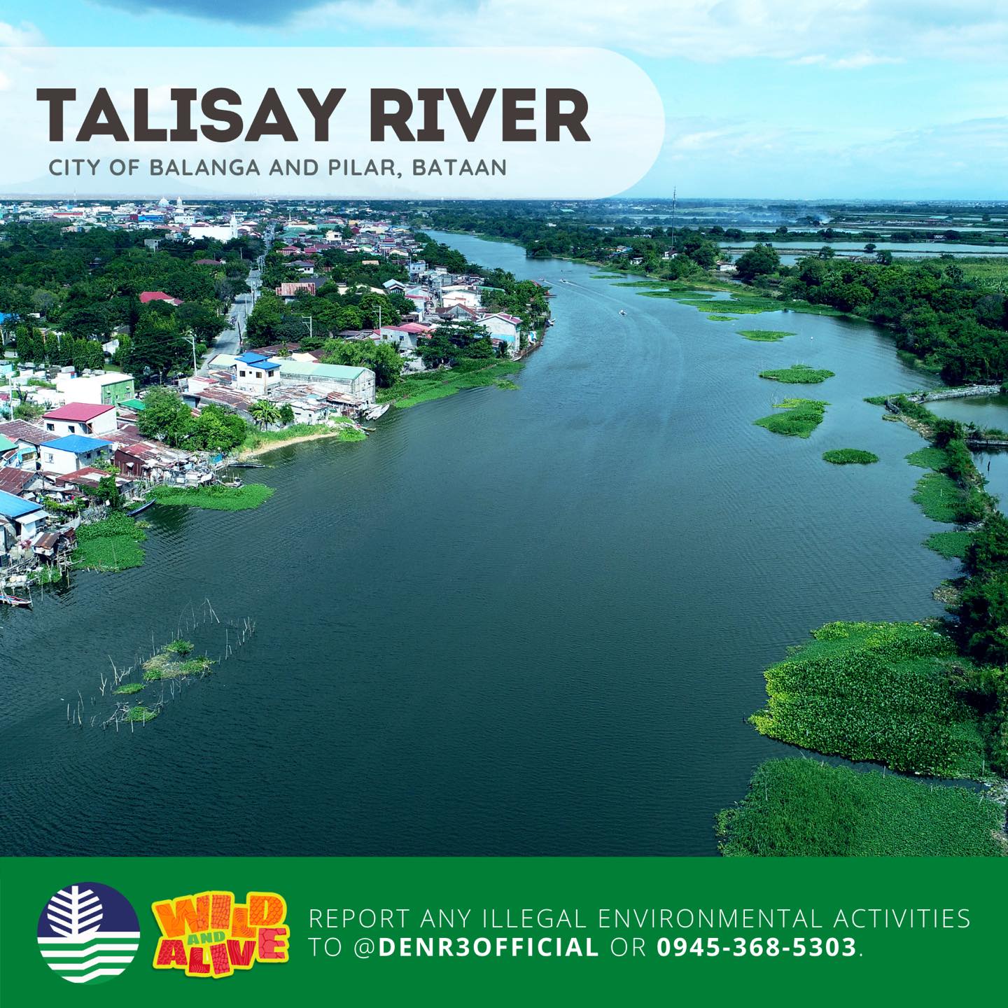 Talisay River City of Balanga and Pilar, Bataan Philippines