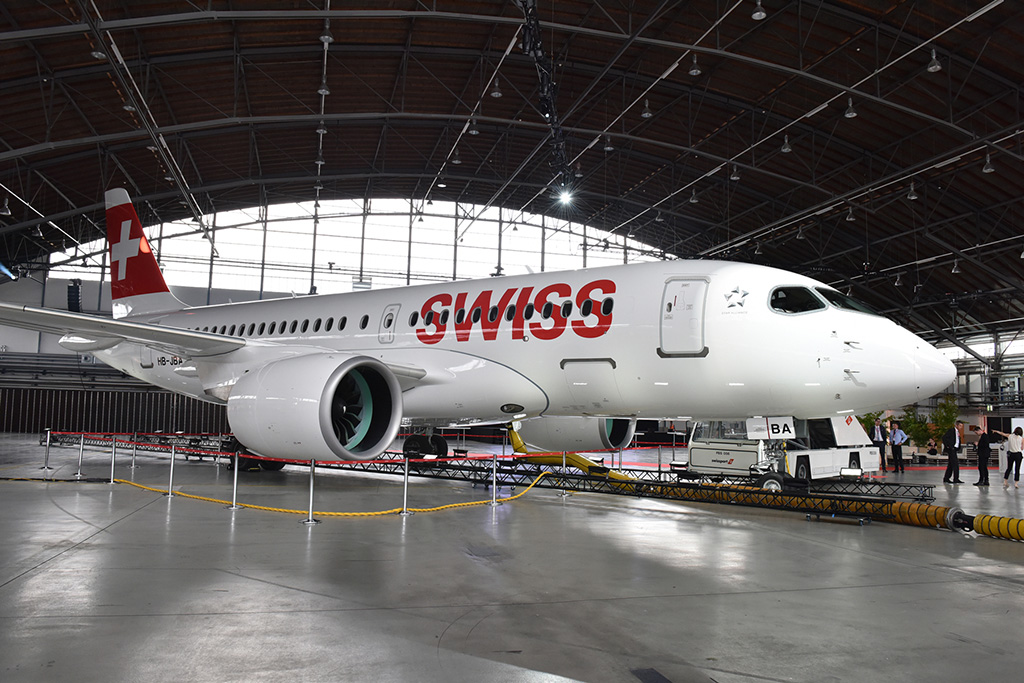 Linea ALA: Primer Bombardier CS-300 para SWISS