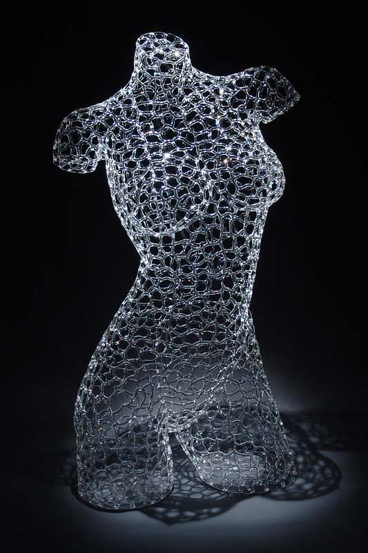 Impresionante esculturas de cristal.