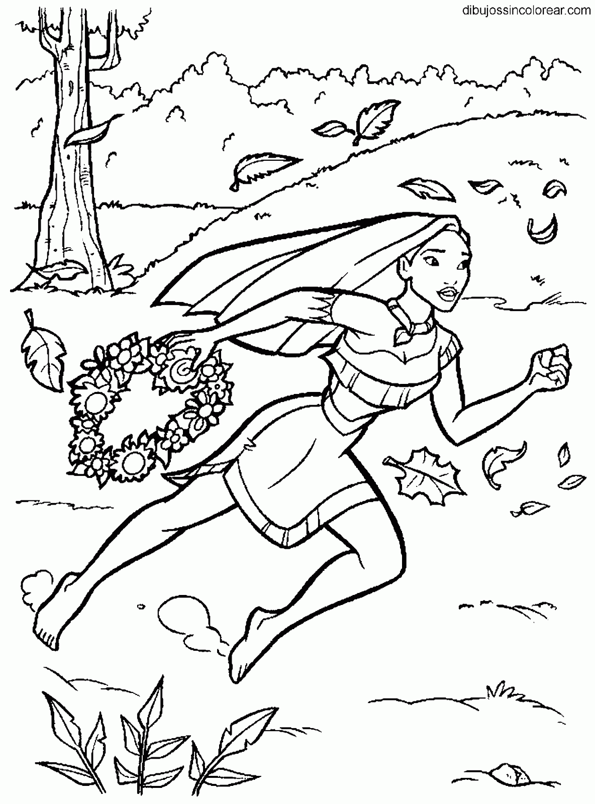 Dibujos De Pocahontas Princesa Disney Para Colorear - kulturaupice