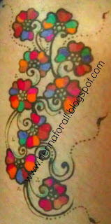 henna design with golecha henna
