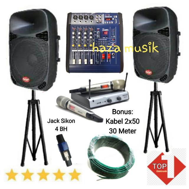 speaker karaoke rumah/lapangan atau cafe HAZA MUSIK