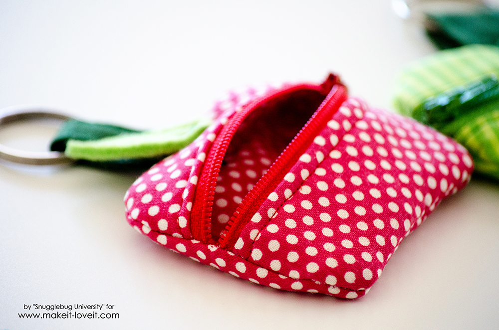 Lunch Money Zippered Apple Pouch Tutorial
