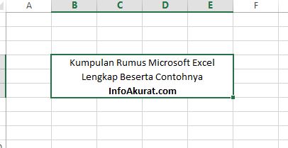 Kumpulan Rumus Excel Lengkap