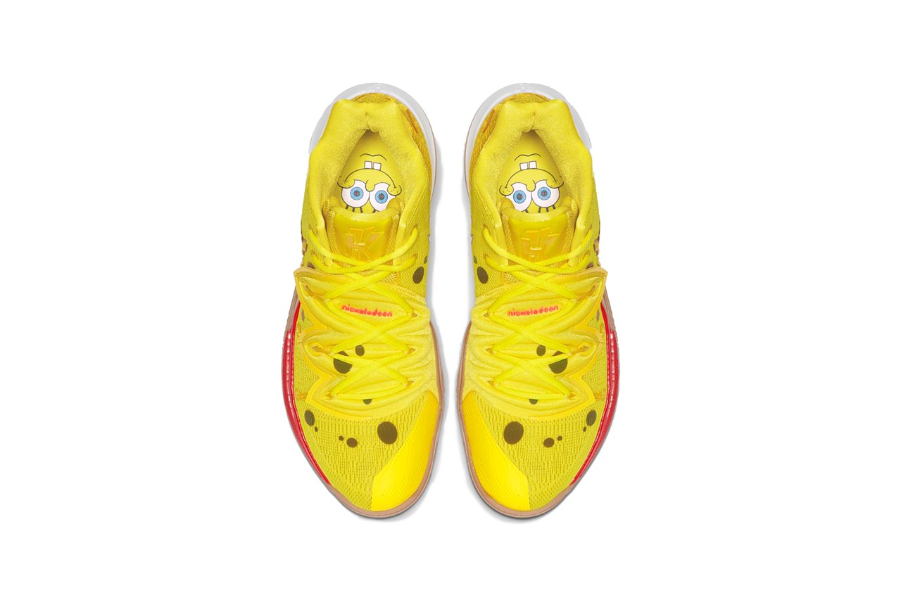 Nike Kyrie 5 Youth Big Kid SBSP Spongebob Yellow 5.5Y GS