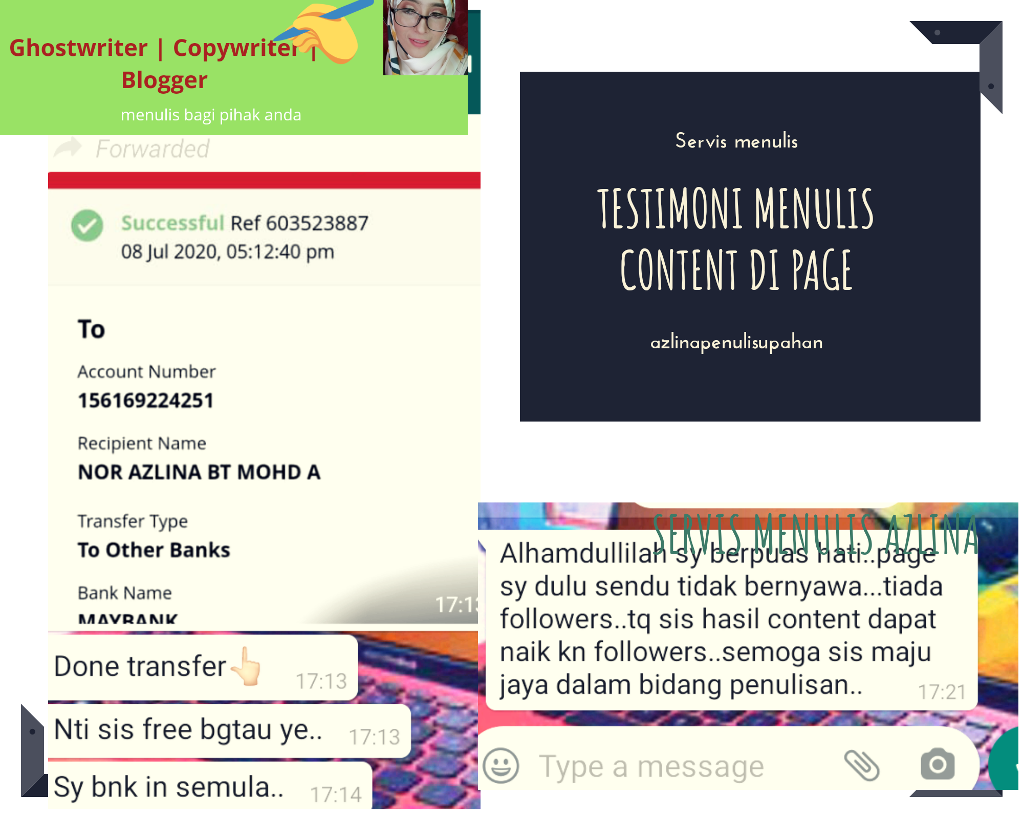 Testimoni content writer