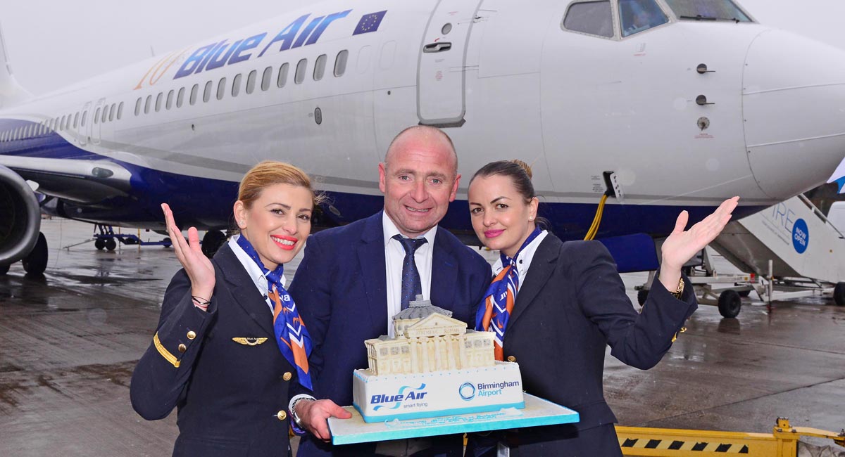 Birmingham Airport Photo Blog Blue Air operate their inaugural twice