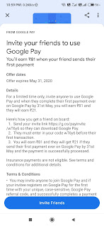 google pay referral code 2019