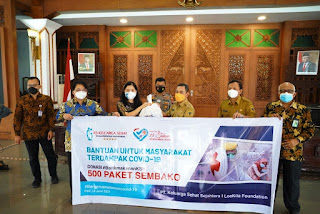 Satgas Covid-19 Kabupaten Pati Terima Bantuan Paket Sembako dari RS KSH