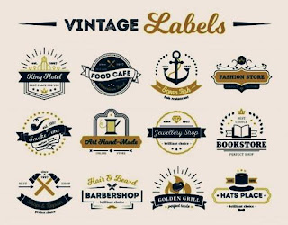 Logo Olshop Kosong Vintage