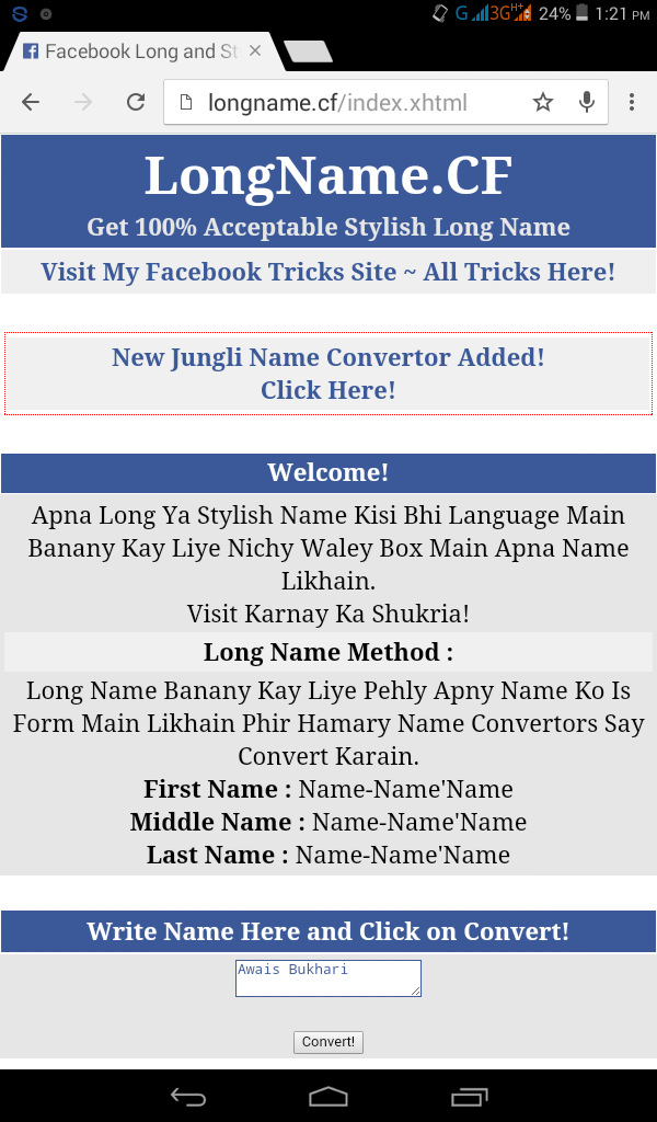 How To Make Stylish Name For Facebook In Just A Click [ 100% Acceptable