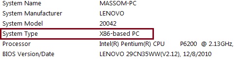 32 bit vs 64 bit