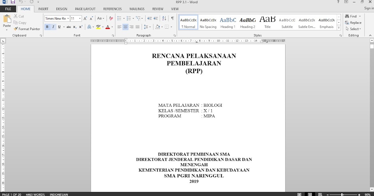 Download RPP Biologi SMA Kelas X K13 Lengkap - Afnan Alfaqih