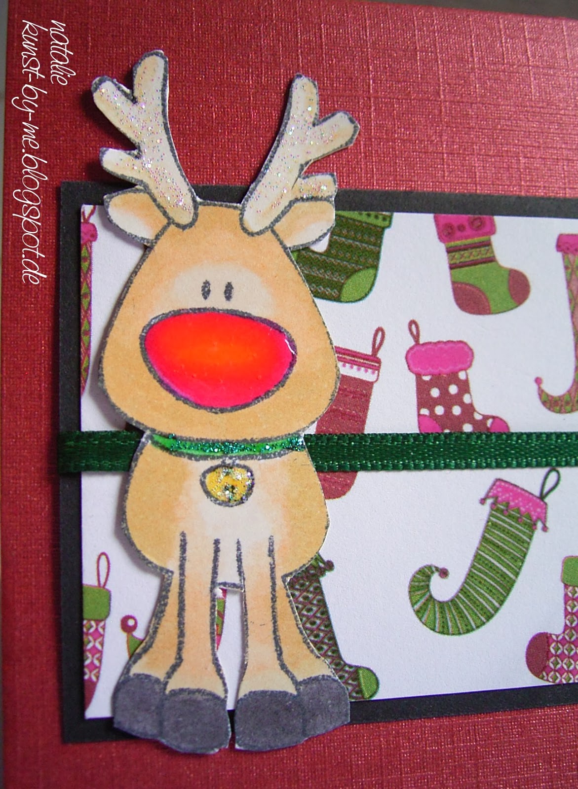 INKognito ~ Cards by Natalie: Rentier Weihnachtskarte (reindeer