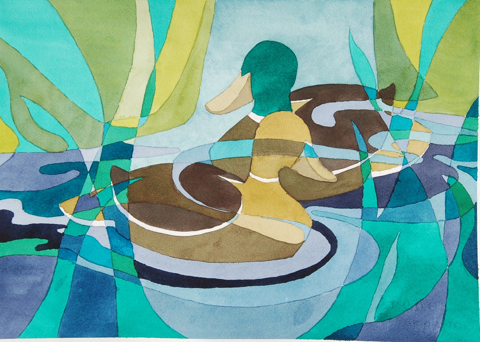 Sally Cannon Ellis' Watercolor Adventures Watercolor washes Flat wash direct method leaving 1/