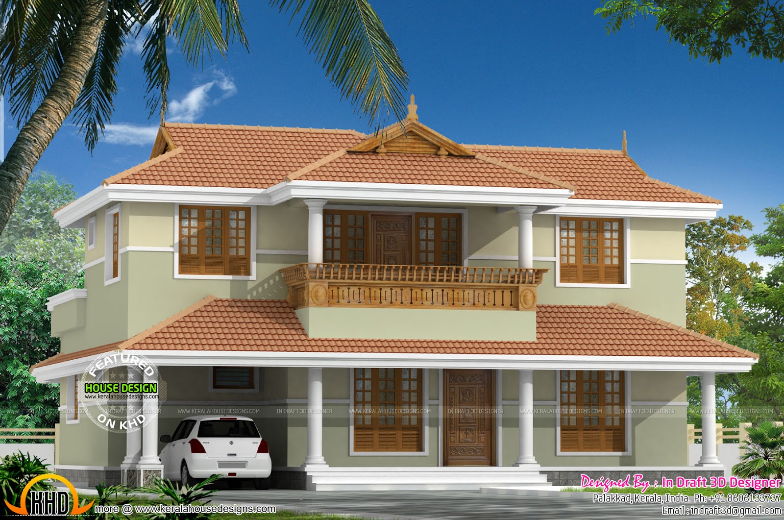 2350 sq-ft Typical Kerala home - Kerala home design and floor plans