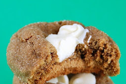 White Chocolate topped Gingerbread Cookies