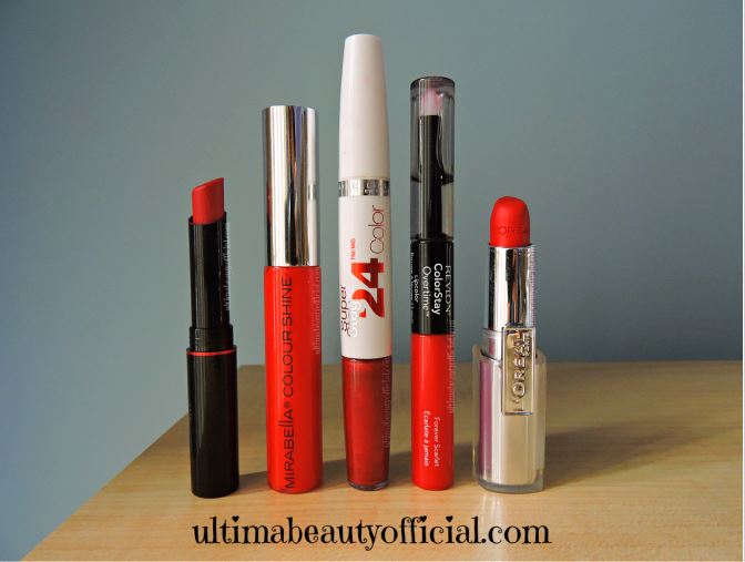 Ultima Beauty: My Top 5 Favorite Red Lipsticks