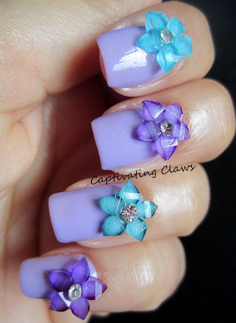 Captivating Claws: 3D Nail Art with Flowers and Bows from Born Pretty