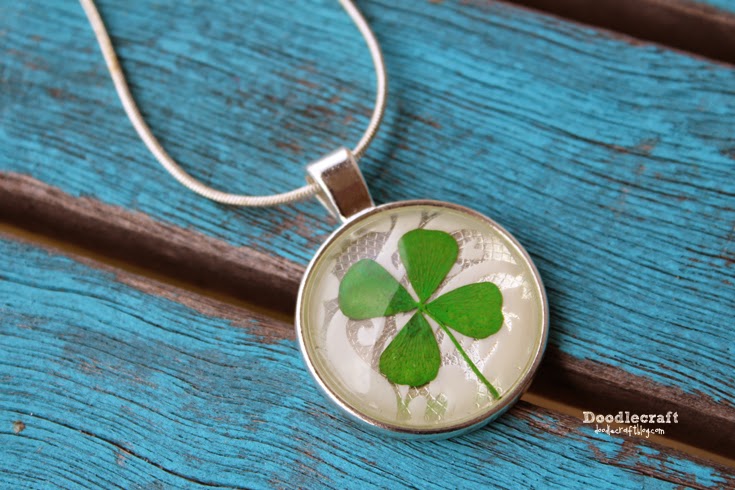 Lucky Streak REAL 4-Leaf Clover Necklace – Super Smalls