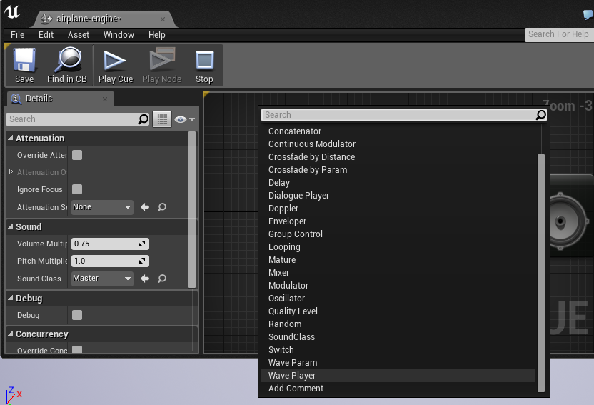 A Piece of the Py Unreal 4 Playing Sounds from C++ with Sound Cue