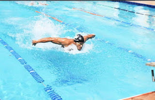 Butterfly style swimming