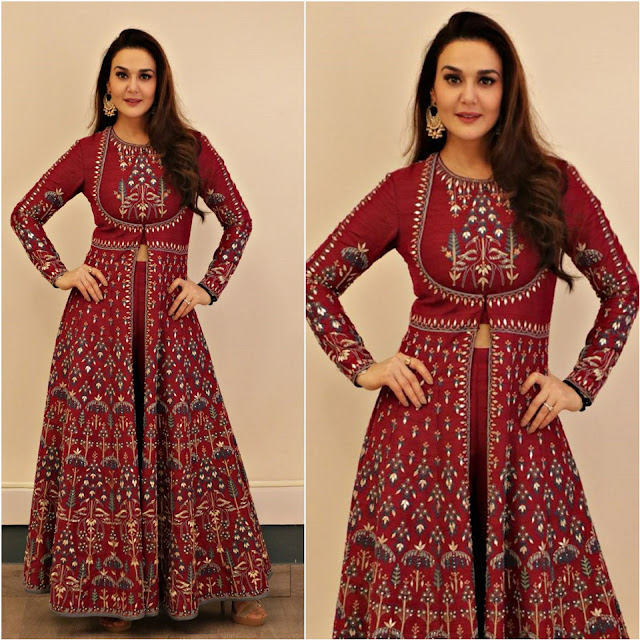 Preity Zinta Wears Anita Dongre for Big Boss 12