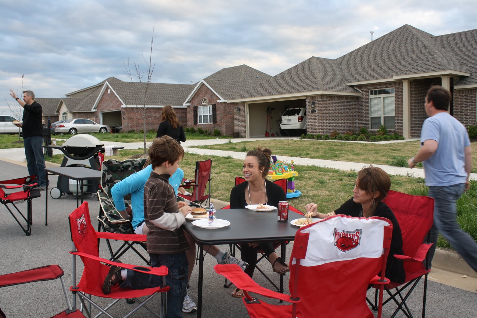 Ryan, Sarah, and Payne: Neighborhood Cookout