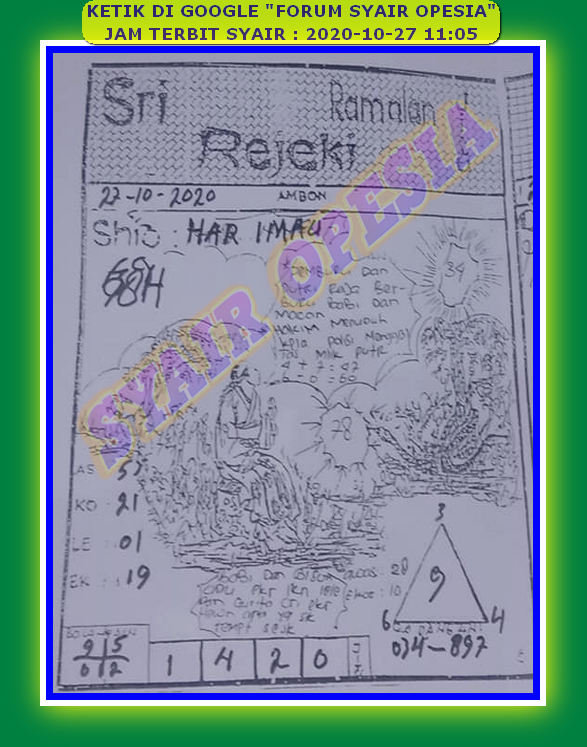1 New Message Kode Syair Sydney 27 Oktober 2020 Forum Syair Togel Hongkong Singapura Sydney