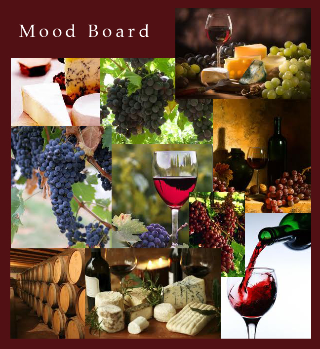 Market the  Mood Board + Descriptive Words