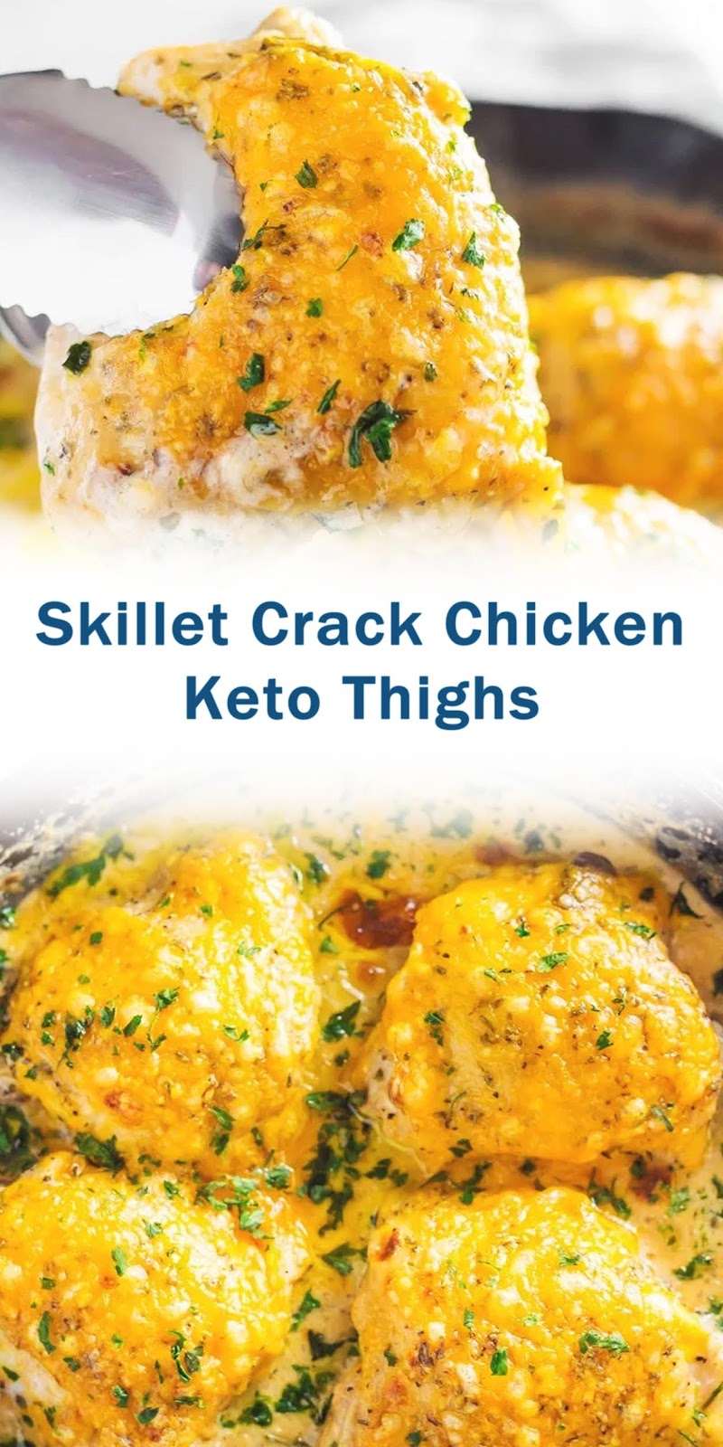 Skillet Crack Chicken Keto Thighs