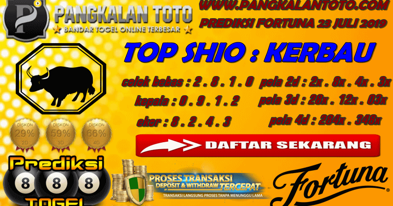 PREDIKSI TOGEL FORTUNA 23 JULI 2019 BeritaBerita Viral
