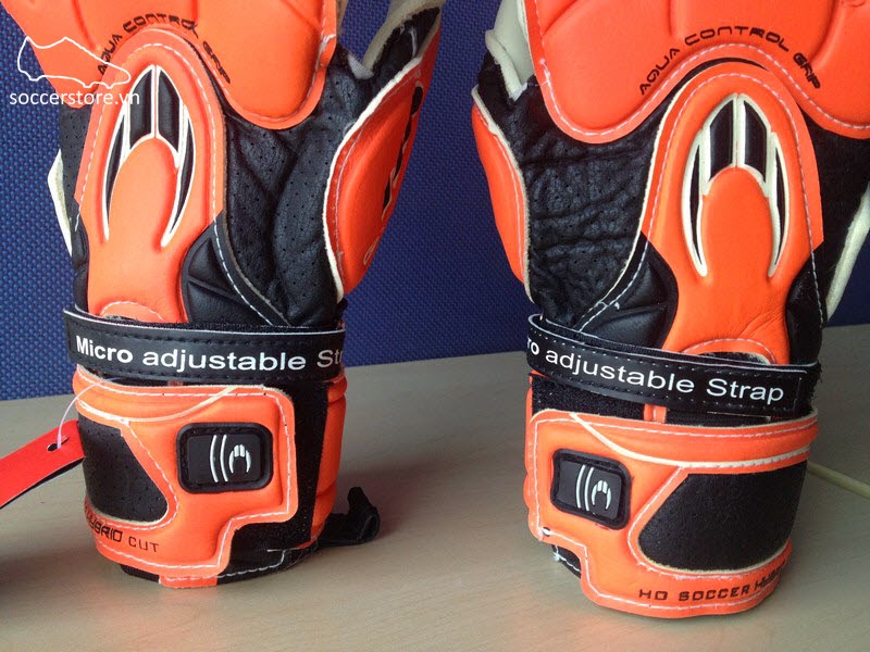 HO Ghotta Hybrid Orange- Black roll flat GK Gloves