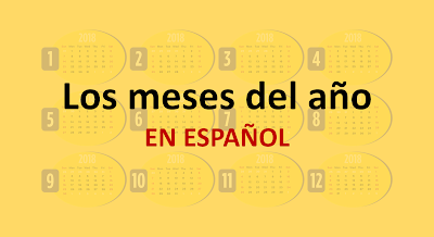 Os meses do ano em espanhol