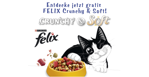 Entdecke jetzt gratis Felix Crunchy & Soft!