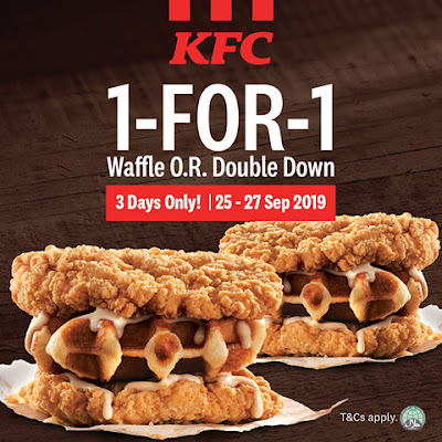KFC 1 for 1 Waffle Original Receipe Double Down