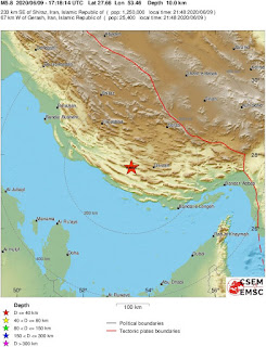 Cutremur moderat cu magnitudinea de 5,8 grade in Sudul Iranului