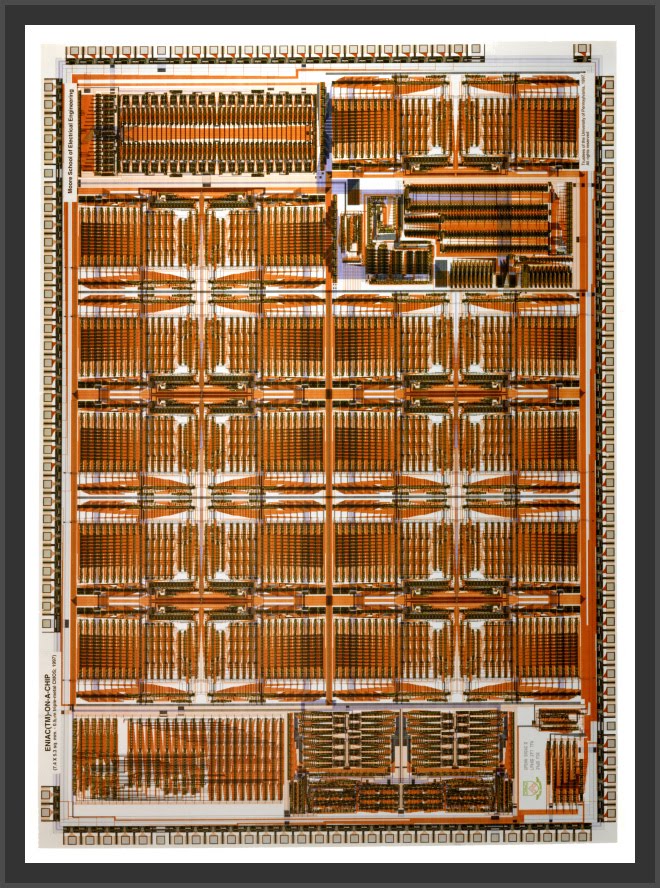 ENIAC-on-a-Chip photo courtesy of Professor J. Van der Spiegel, University of Pennsylvania (c) 1997