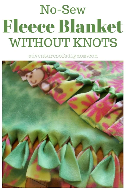 no sew fleece blanket without knots