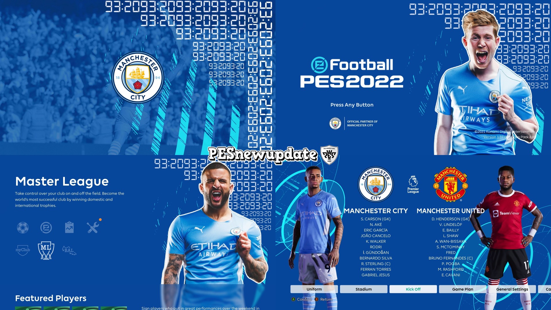 Man Blue (Manchester City) PES 2018 Stats