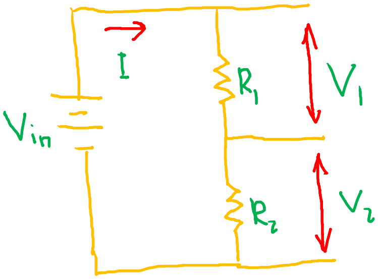 Contoh Penggunaan Voltage Divider Rangkaian Pembagi Tegangan Gambar
