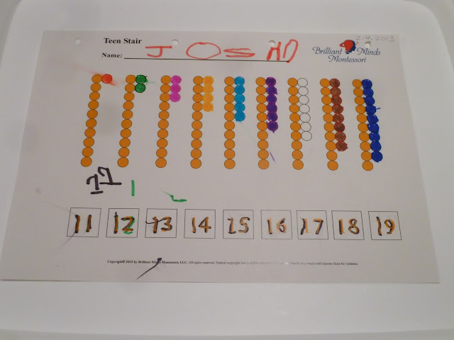 Family FECS: Montessori Activity: Teen Bead Stair