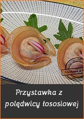 Przystawka z polędwicy łososiowej