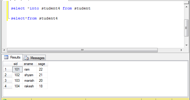 How to copy data from one table to another table in SQL SERVER | MY.NET ...