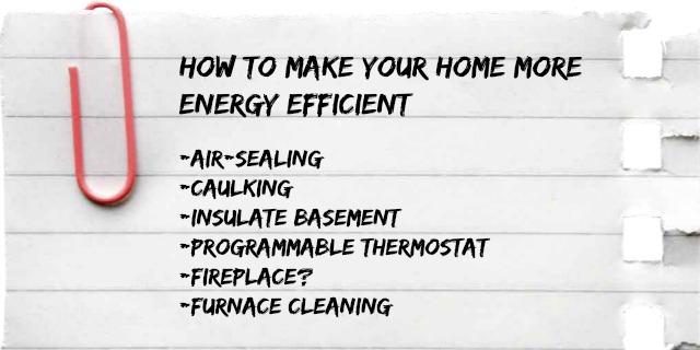 How to make your home more energy efficient in winter: 