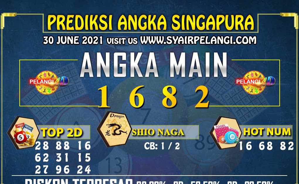 PREDIKSI TOGEL SINGAPORE POOLS 30 Juni 2021 Pelangi 4D New