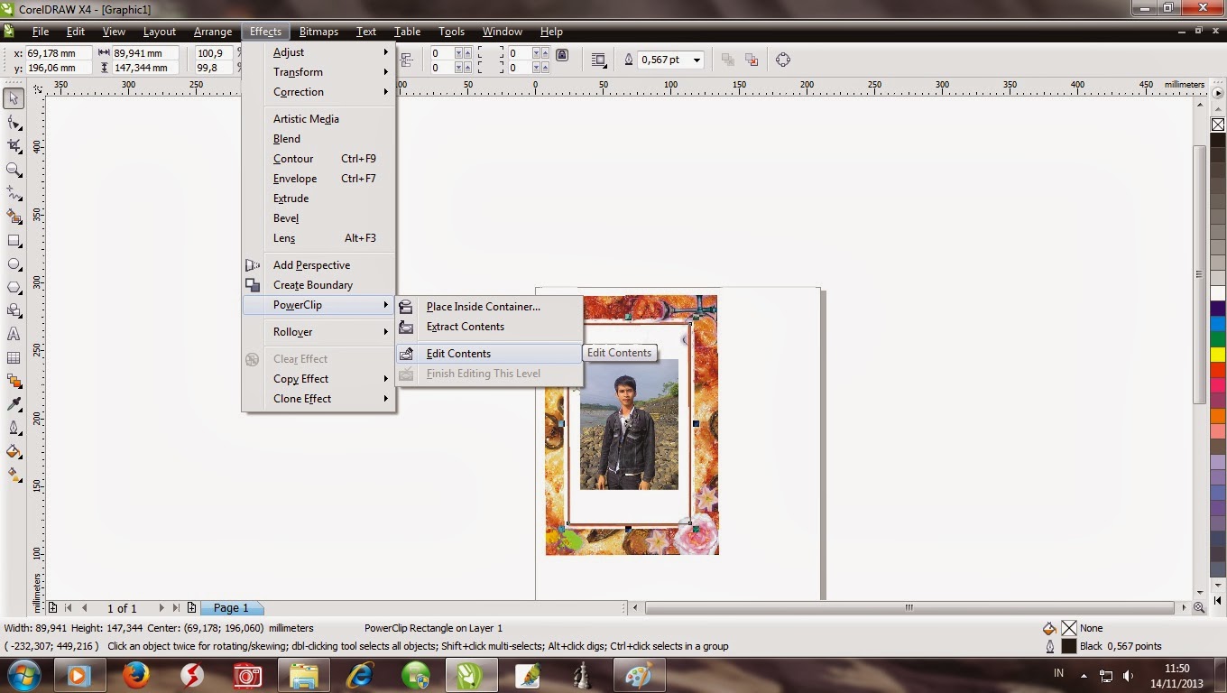 cara memberi bingkai pada foto coreldraw ~ setia pada satu hati