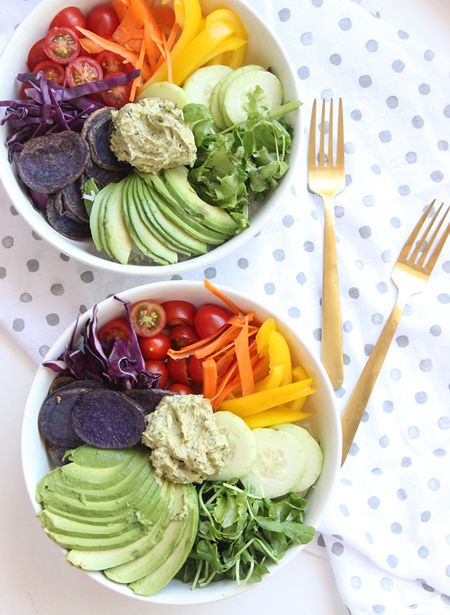 rainbow veggie bowl