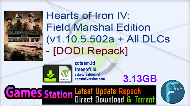 Hearts of Iron IV Field Marshal Edition (v1.10.5.502a + All DLCs + Bonus Content + MULTi7) - [DODI Repack]